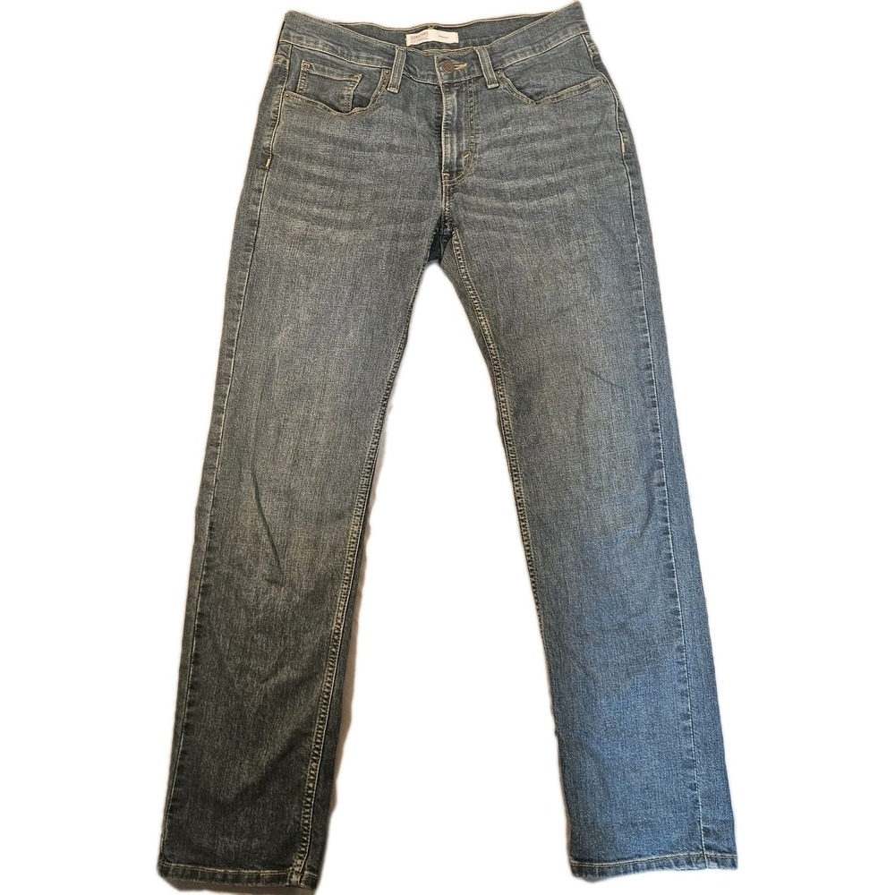 Signature Levi Strauss Straight Jeans Men's 30x29 Blue Denim‎ WaterLess...